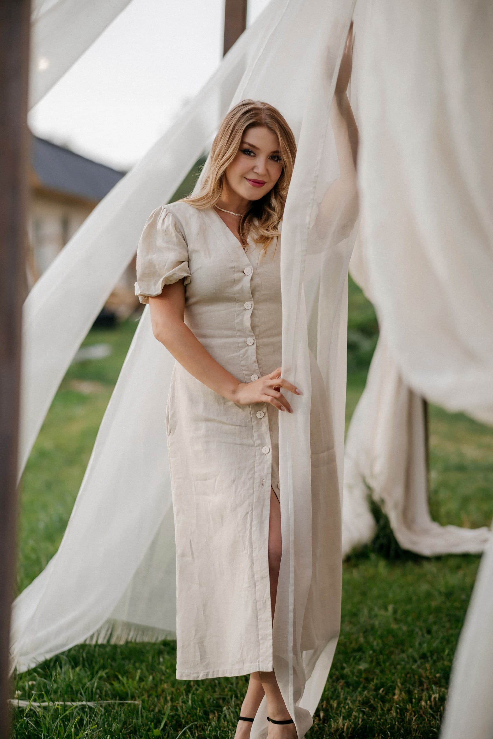 Платье Амаль из льна