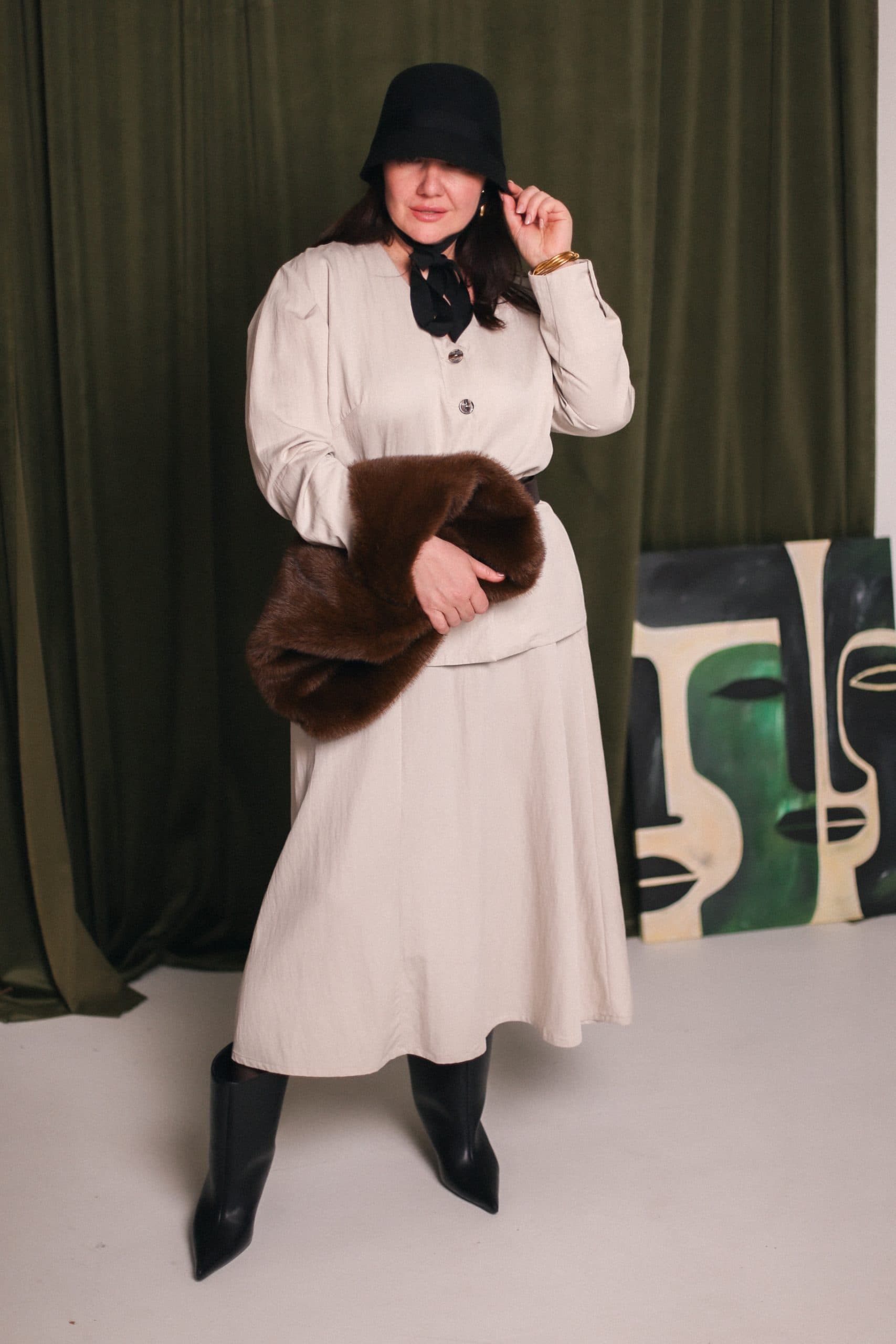 Костюм Ривер из смесового тенсела