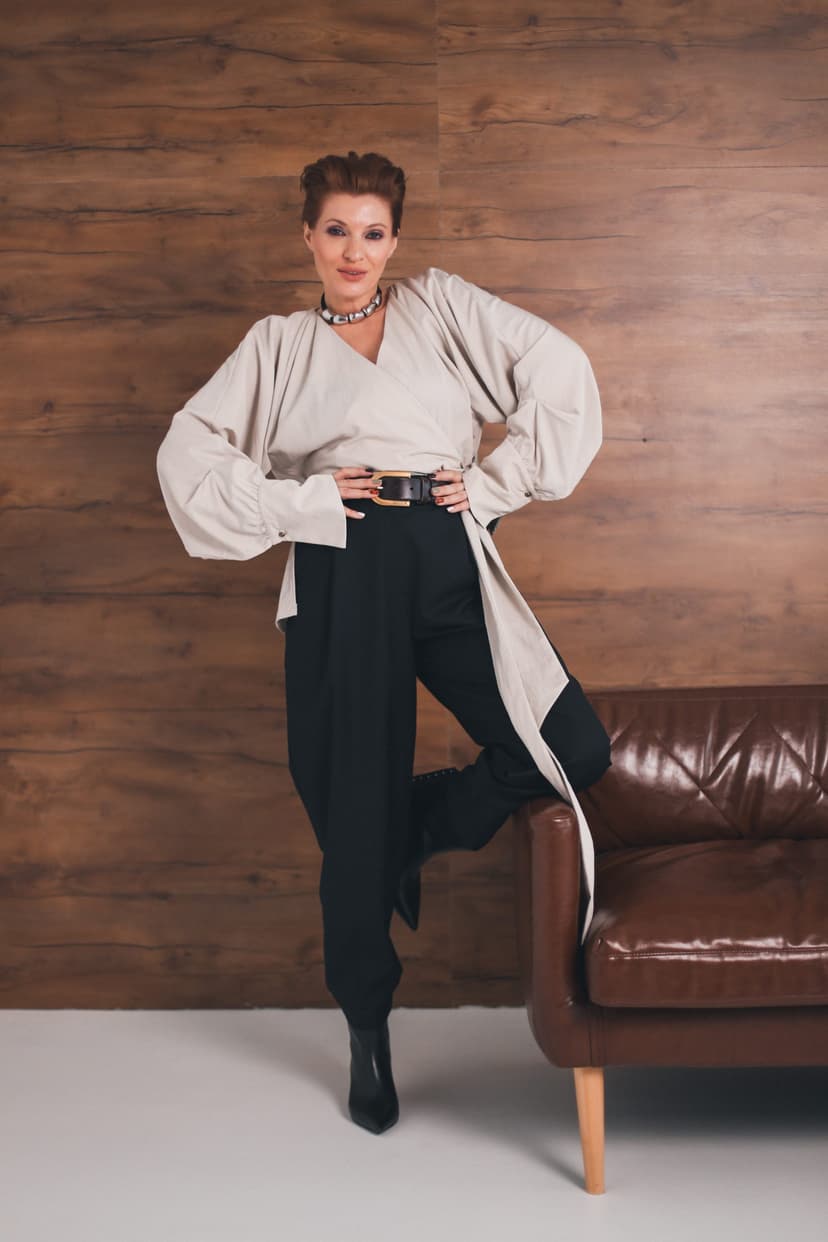 Рубашка Люмьер из смесового тенсела