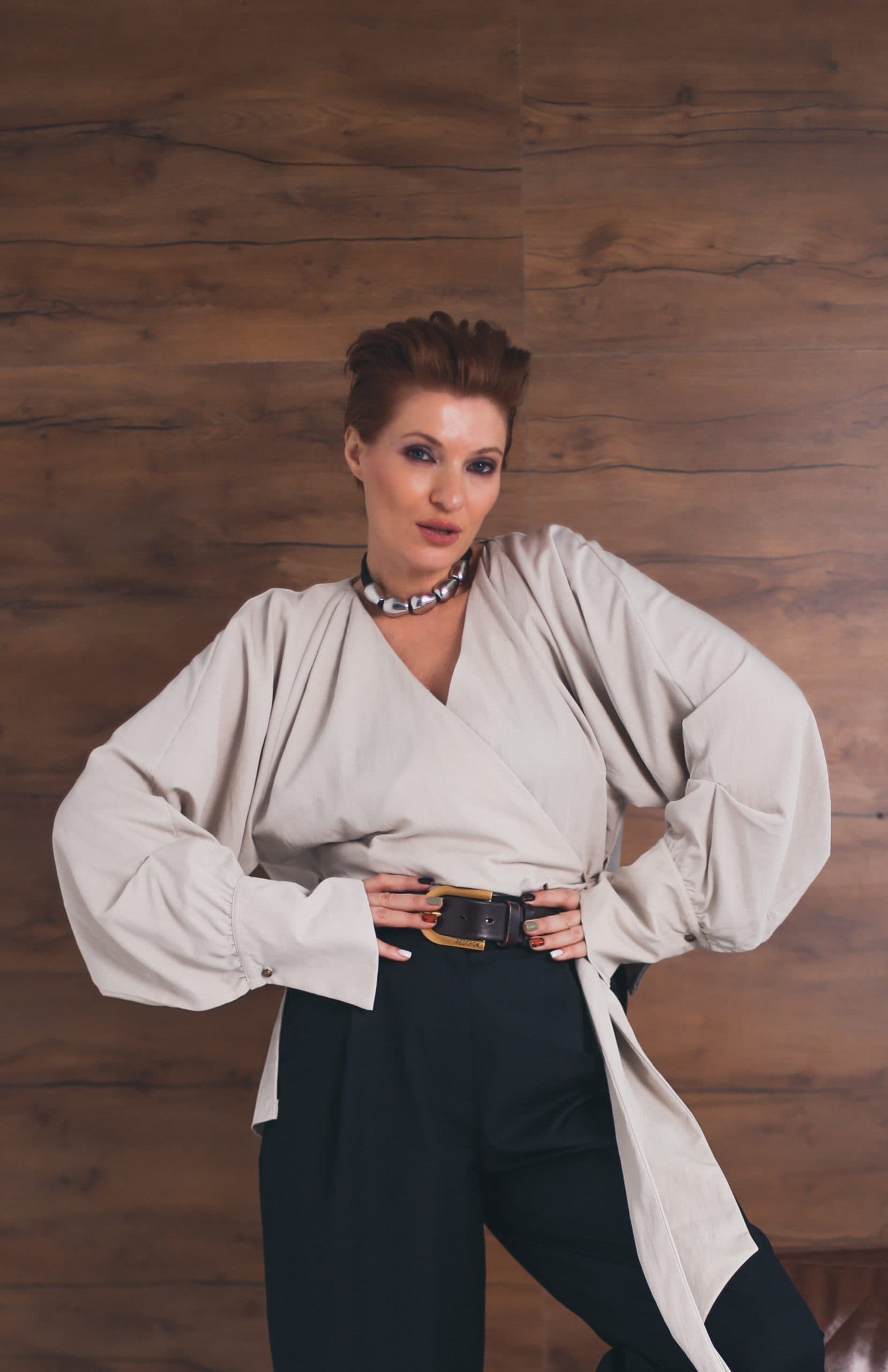 Рубашка Люмьер из смесового тенсела