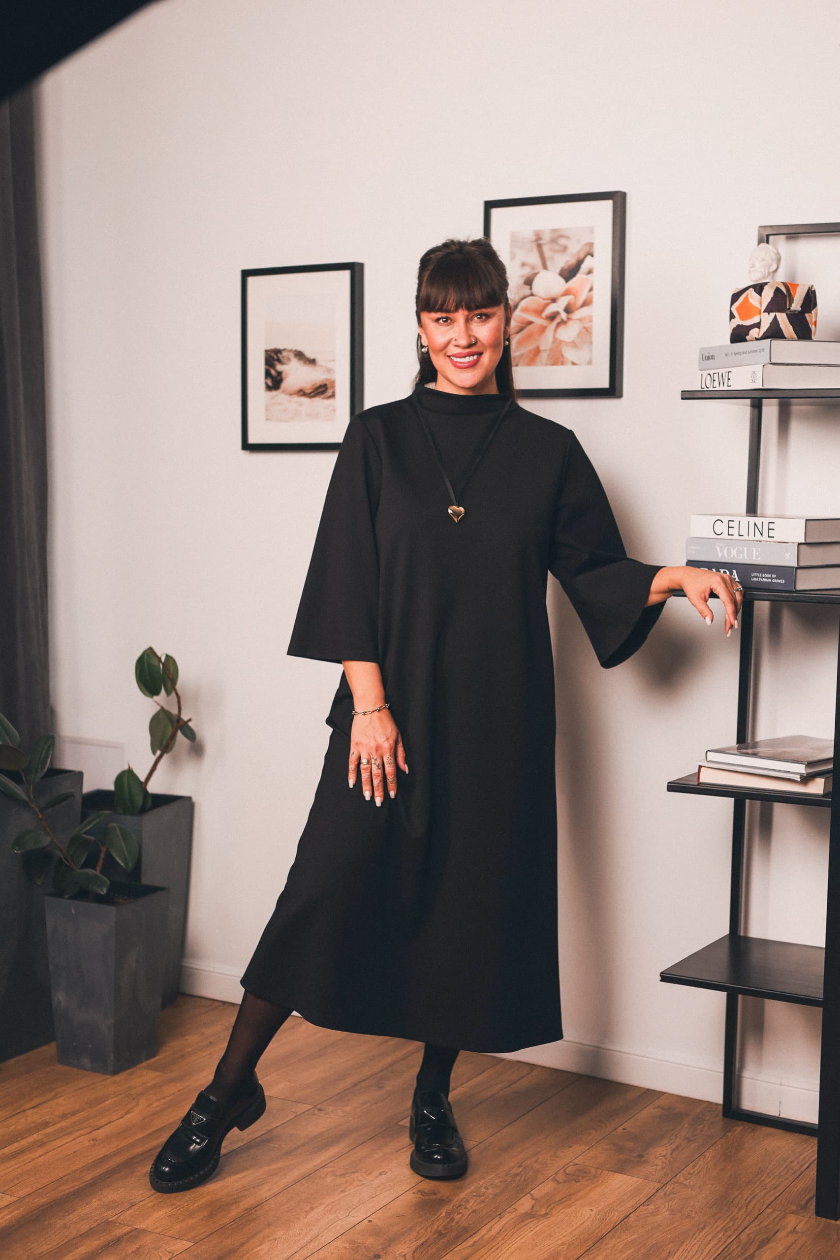 Платье Мишель из джерси - S, Черный