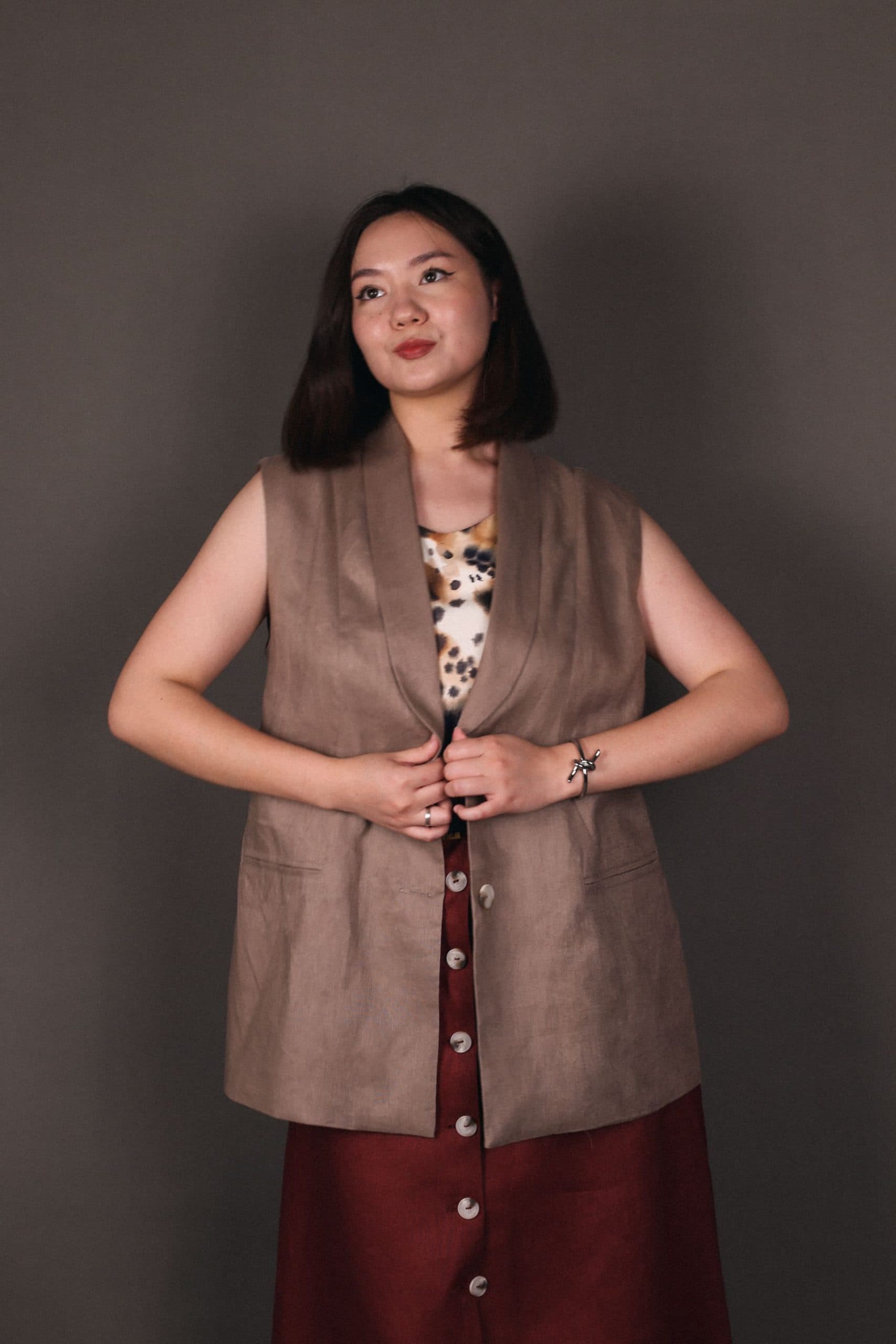 Жилет Лион из льна