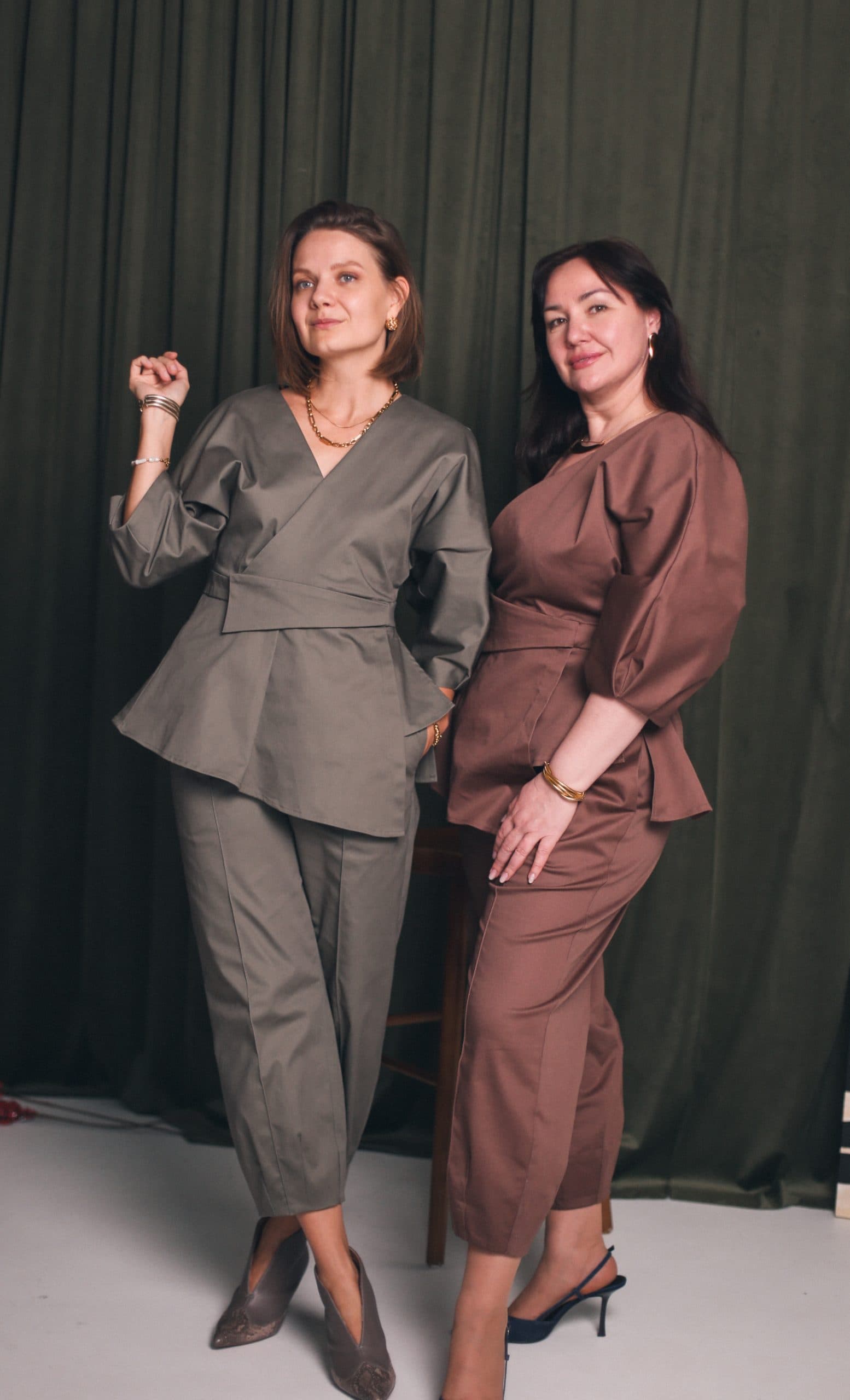 Костюм Оригами из хлопкового сатина