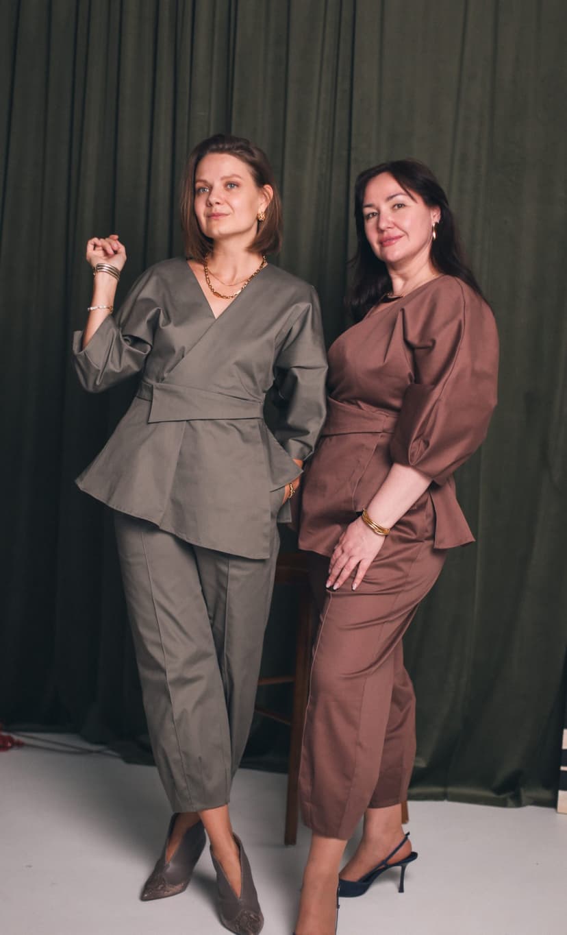 Костюм Оригами из хлопкового сатина