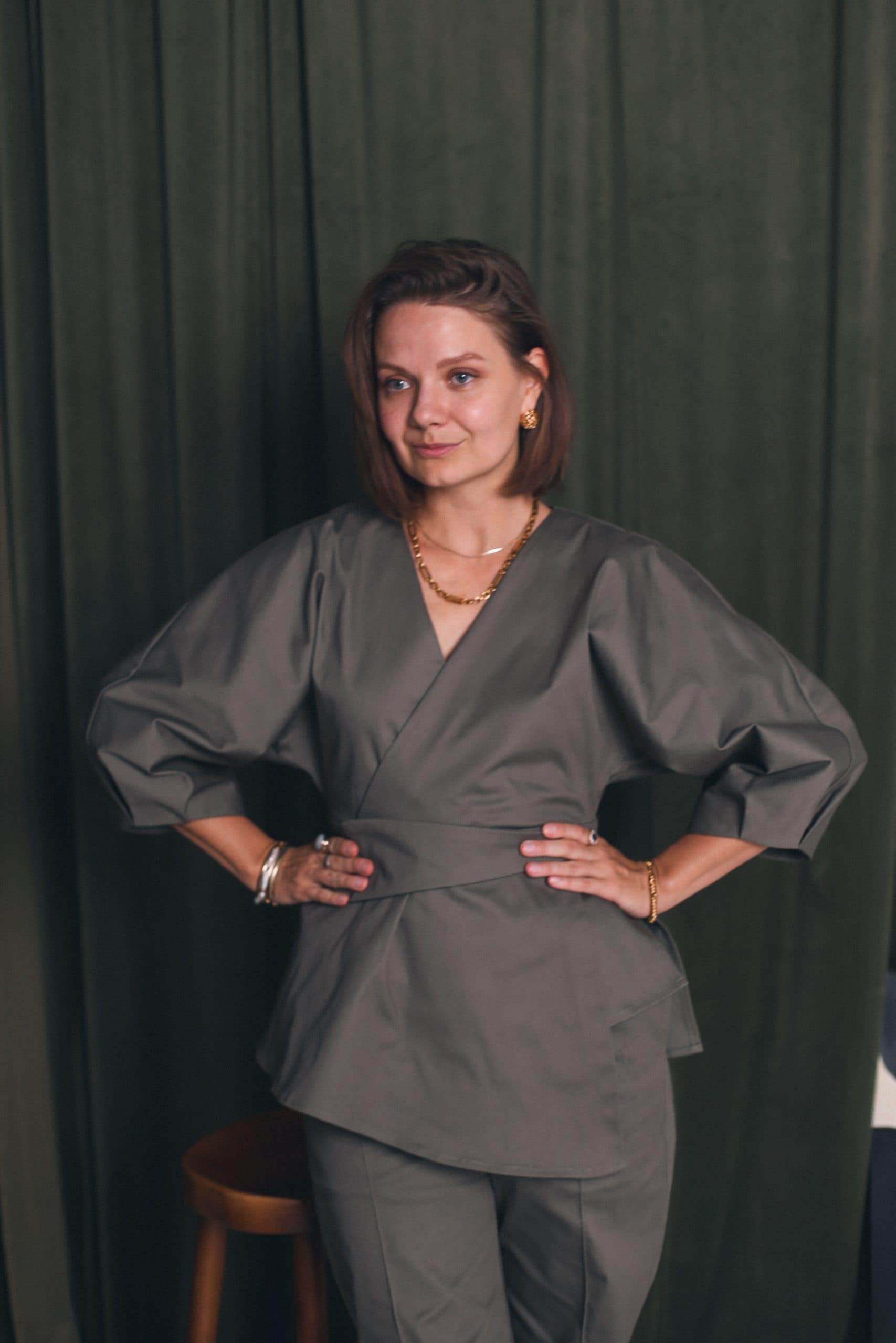 Костюм Оригами из хлопкового сатина