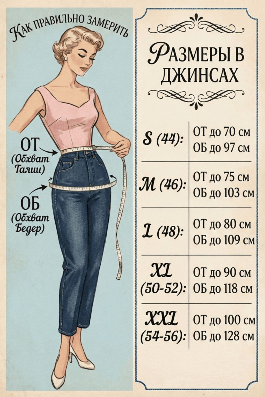 Джинсы-Бананы из денима с эластаном