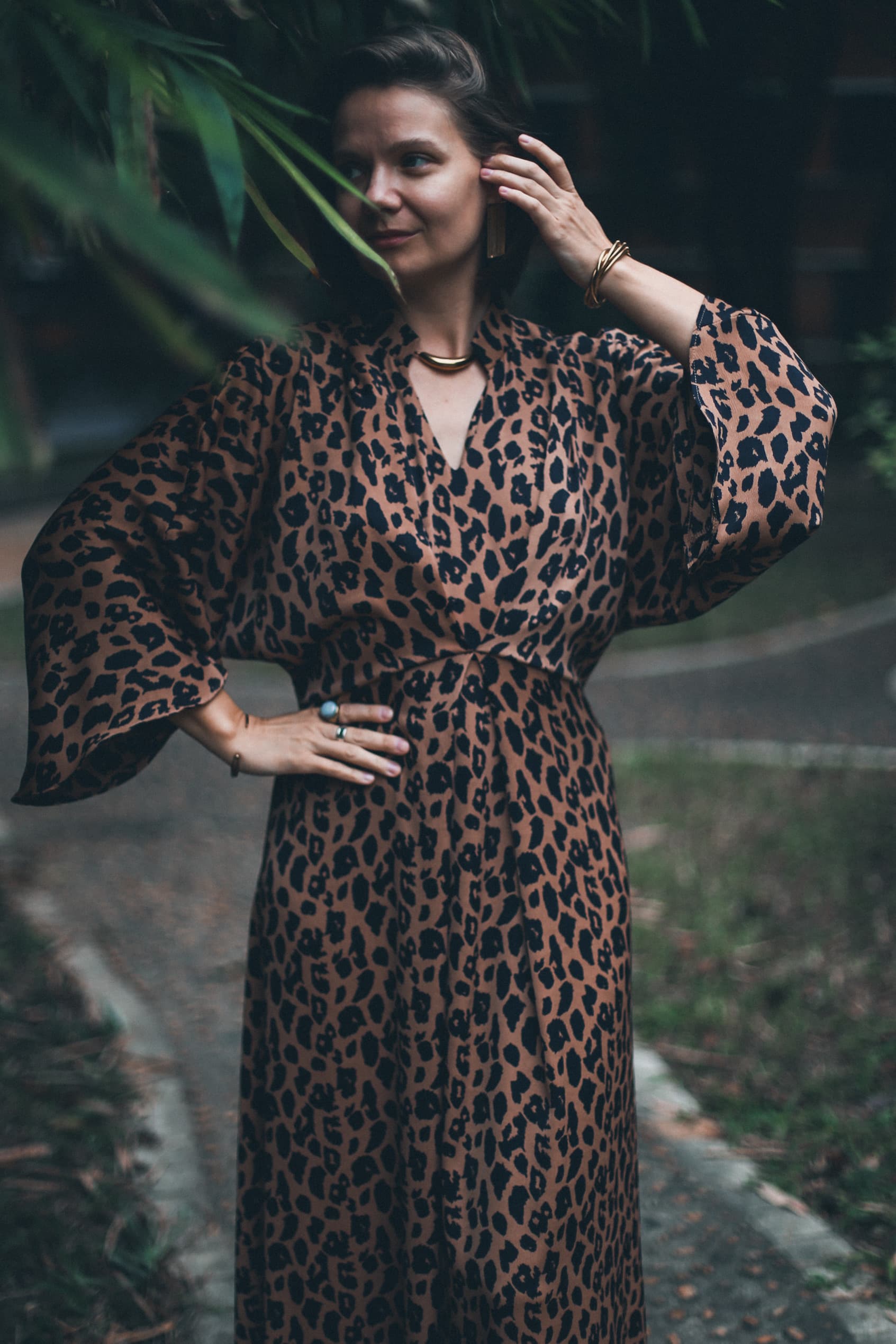 Платье Аригато из рифленный шелк