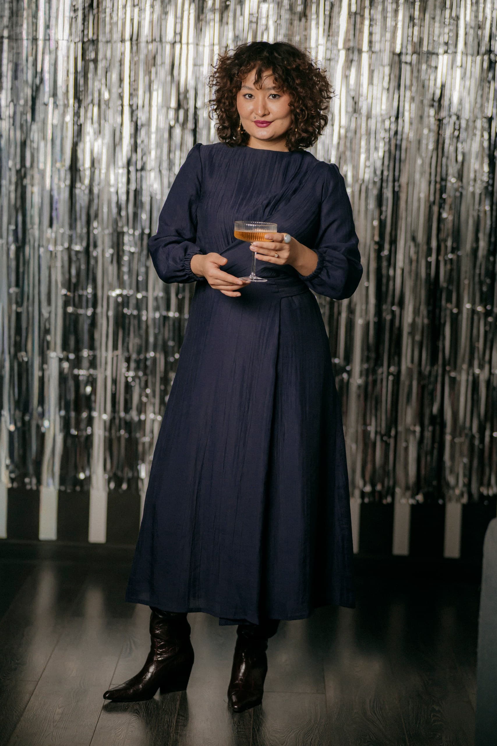 Платье Мия из жатого тенсел-шифона