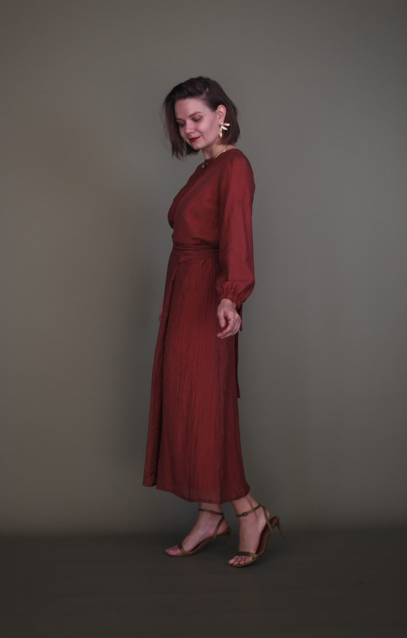 Платье Мия из жатого тенсел-шифона