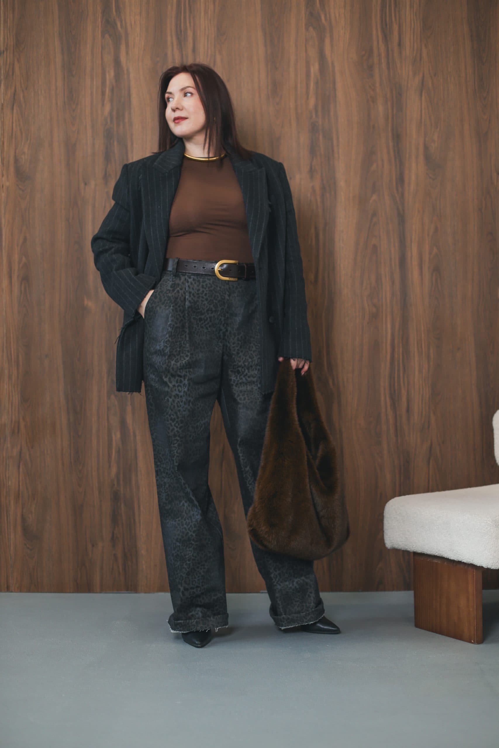 Джинсы-трубы из денима